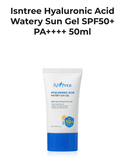 ISNTREE - HYALURONIC ACID WATERY SUN GEL SPF50+ / PA ++++